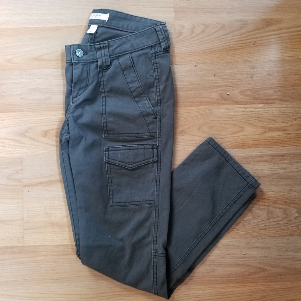 LOFT Cargo Skinny Jeans 0P